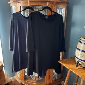 JM Collection Black and Navy Swing top bundle 1x NEW